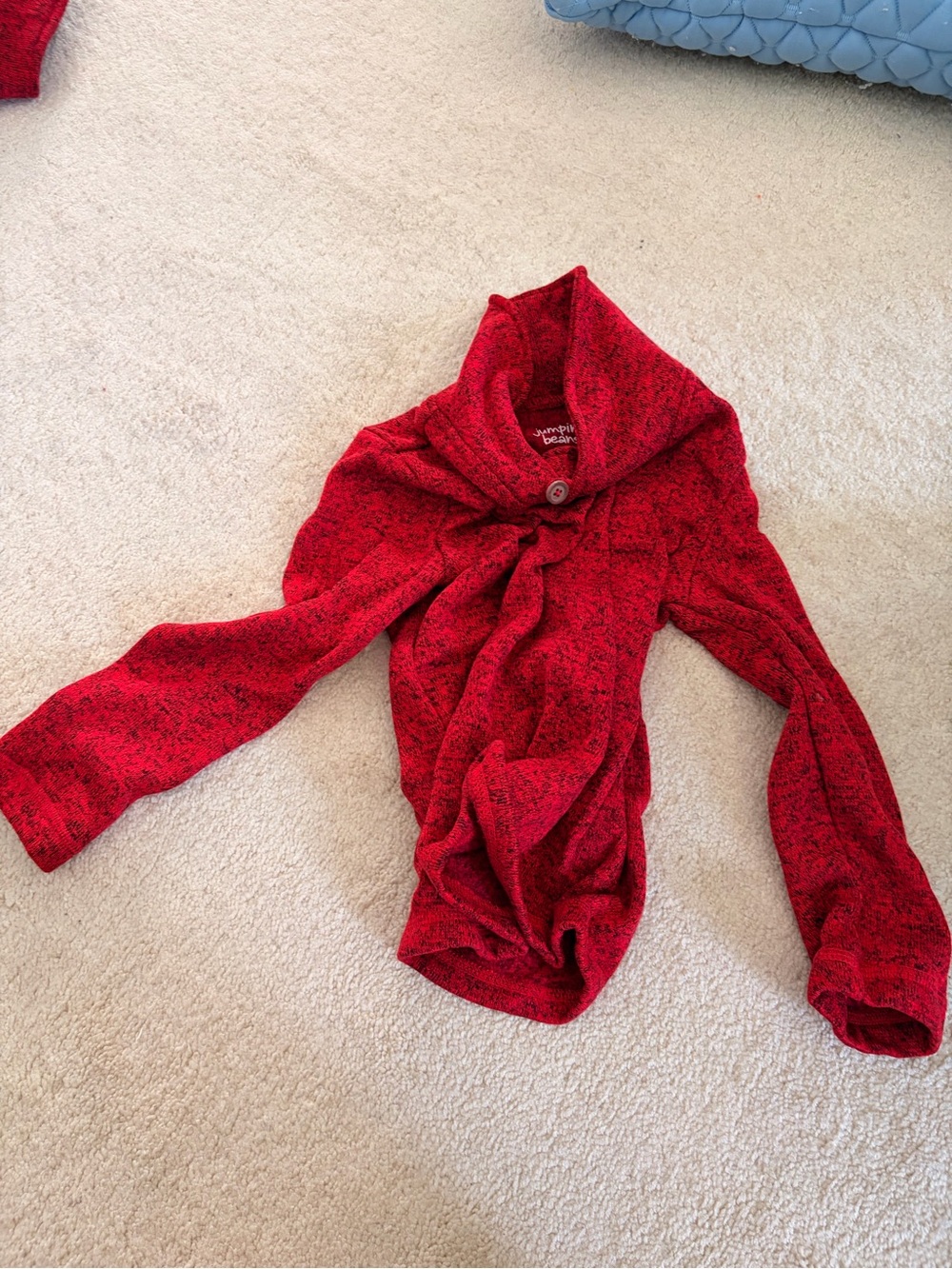 jumping beans Red Shawl Collar Turtleneck Sweater